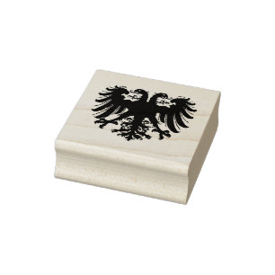 German black eagle flag, double headed eagle rubber stamp