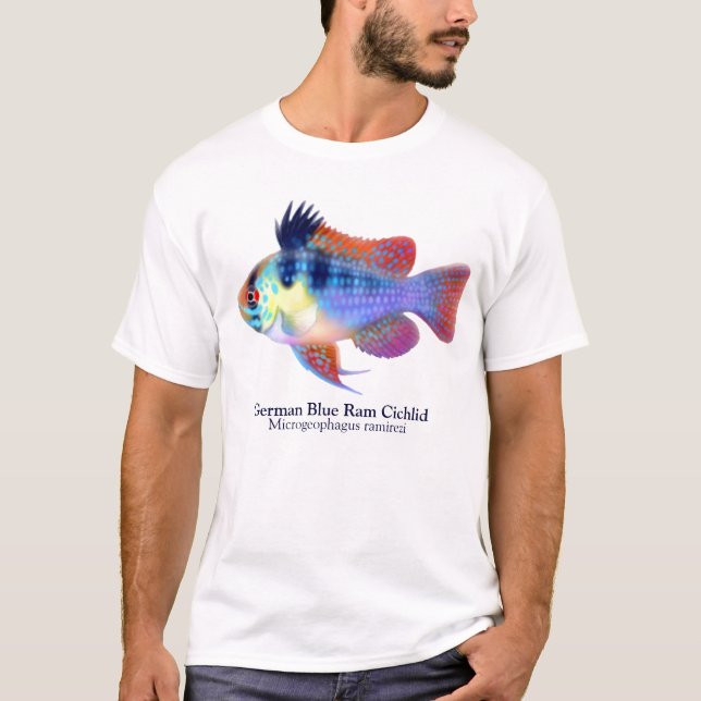 German Blue Ram Cichlid T-Shirt (Front)