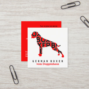 German Boxer Business Cards