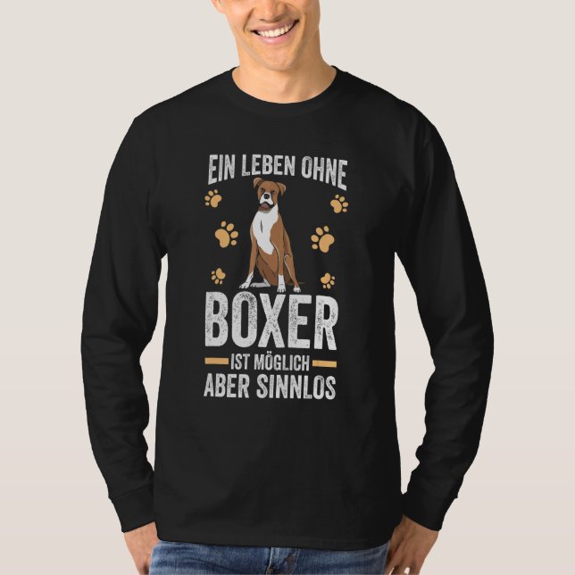 German Boxer Dog Breed Dog T-Shirt (Front)