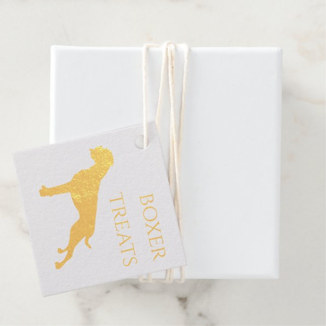 German Boxer Dog Favour Tags (With Box)