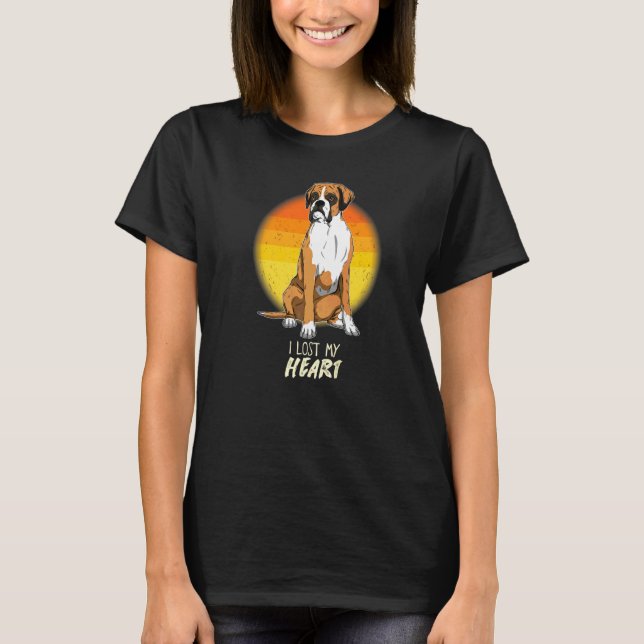 German Boxer Dog Vintage T-Shirt (Front)