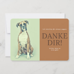 German boxer thank you card