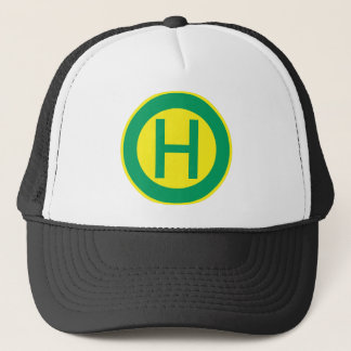 German Bus and Tram Stop sign stop Trucker Hat