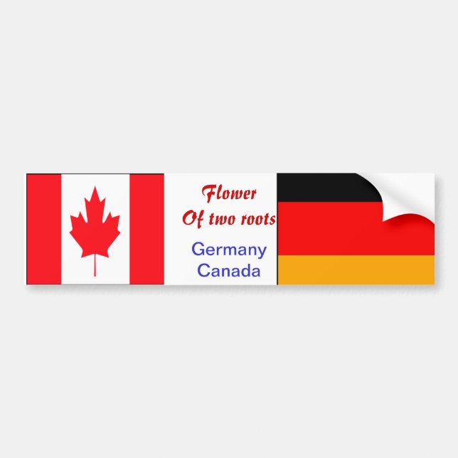 German-canadian bumper stickers (Front)