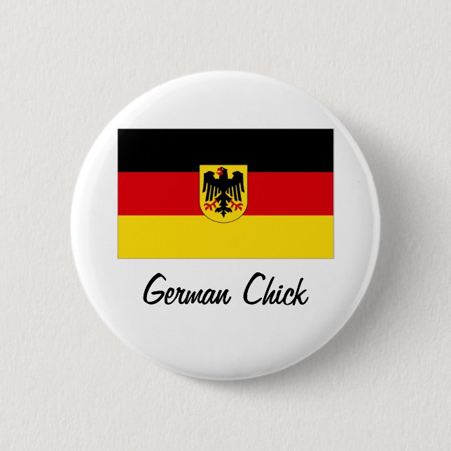 German Chick Button (Front)