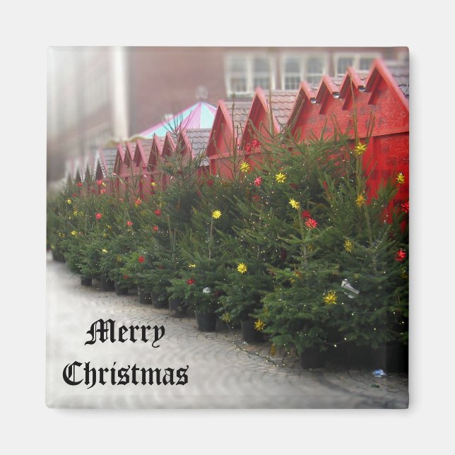 German Christkindlmarket - Christmas Tree Magnet (Front)