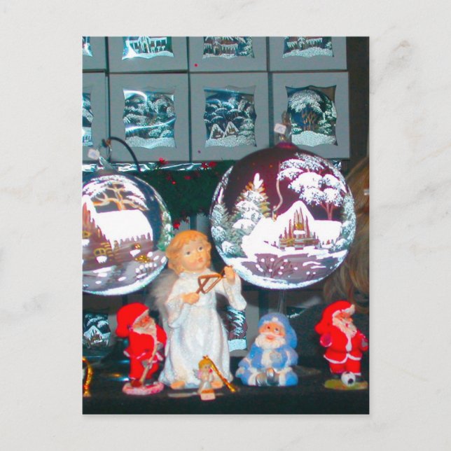 German Christmas, Heidelberg Christmas Market Holiday Postcard (Front)