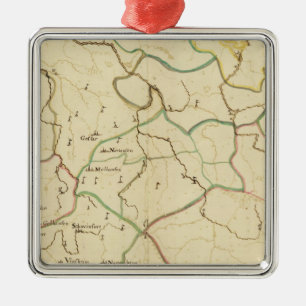 German Cities Metal Tree Decoration