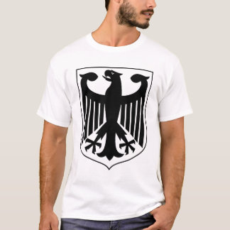 German Coat of Arms Black and White Minimalist Art T-Shirt
