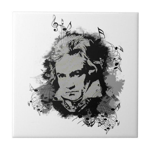 German Composer Beethoven classical music Tile (Front)