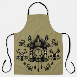 German Cuckoo Clock Christmas Apron
