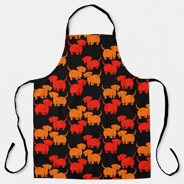 German Dachshund Dog Patterns Apron (Front)