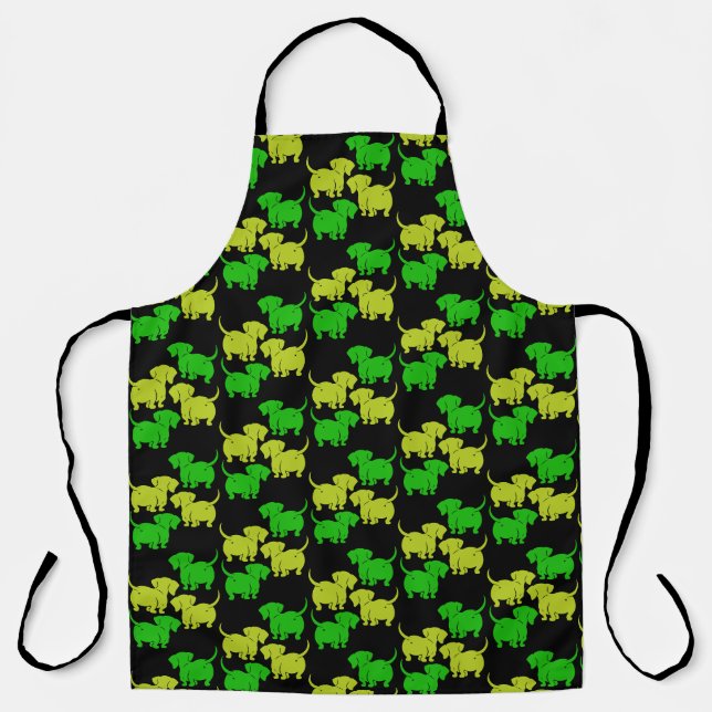 German Dachshund Dog Patterns Apron (Front)