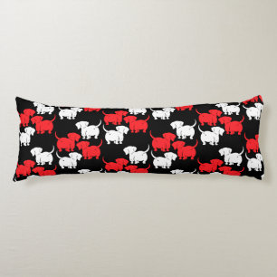 German Dachshund Dog Patterns Body Cushion