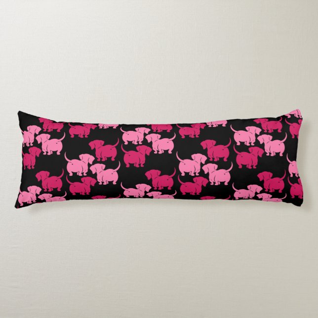 German Dachshund Dog Patterns Body Cushion (Front)