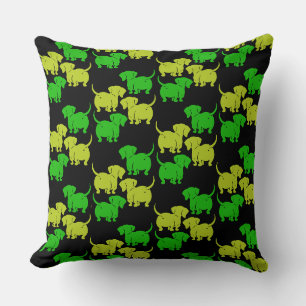 German Dachshund Dog Patterns Cushion