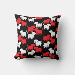 German Dachshund Dog Patterns Cushion
