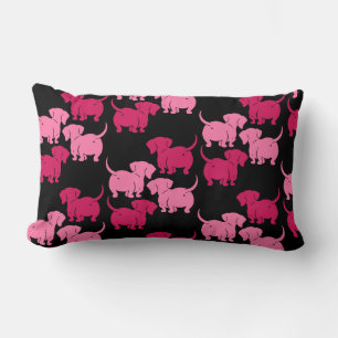 German Dachshund Dog Patterns Lumbar Cushion