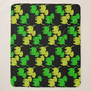 German Dachshund Dog Patterns Sherpa Blanket