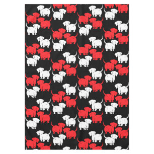German Dachshund Dog Patterns Tablecloth