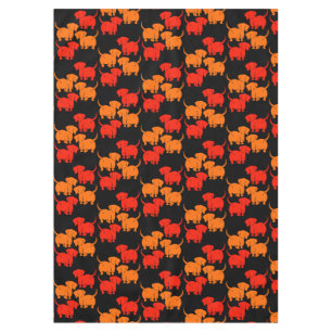 German Dachshund Dog Patterns Tablecloth