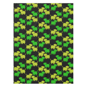 German Dachshund Dog Patterns Tablecloth