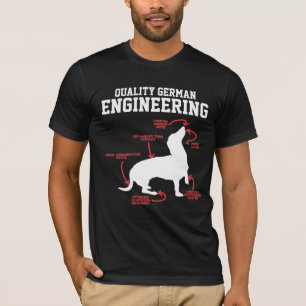 German Dachshund Dog Weiner Engineering Funny Pupp T-Shirt