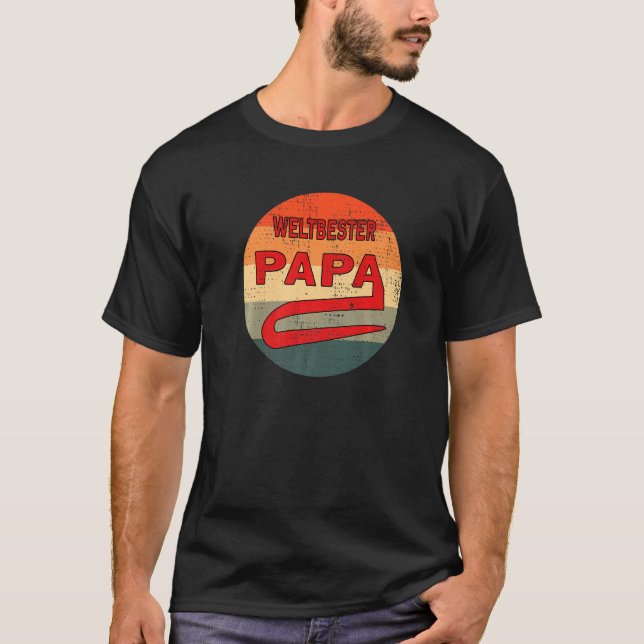 German Dad Weltbester Papa [German Language] T-Shirt (Front)