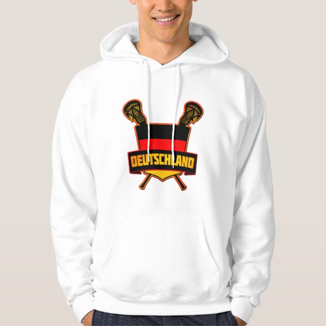 German Deutsch Lacrosse Hoodie (Front)