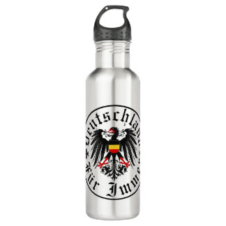 German/Deutschland Forever/eagle/iron cross 710 Ml Water Bottle