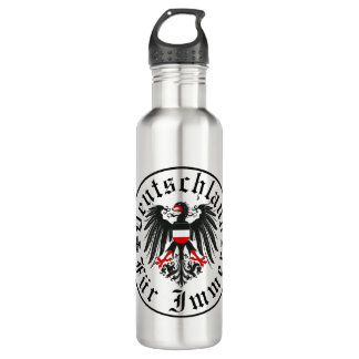 German/Deutschland Forever/eagle/iron cross 710 Ml Water Bottle