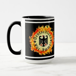 German/Deutschland Forever/eagle/iron cross/fire Mug