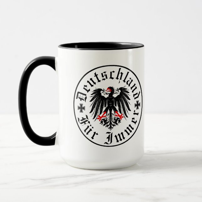 German/Deutschland Forever/eagle/iron cross Mug (Left)