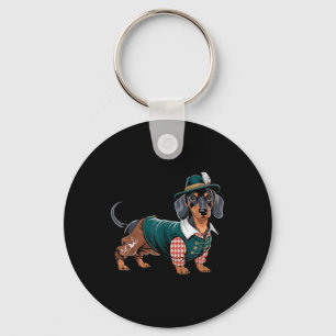 German Dog Dachshund Bavarian Weiner Sausage _5 Key Ring