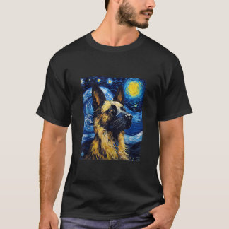German Dog Starry Night Dog Lover Dog Mum Dad Tank