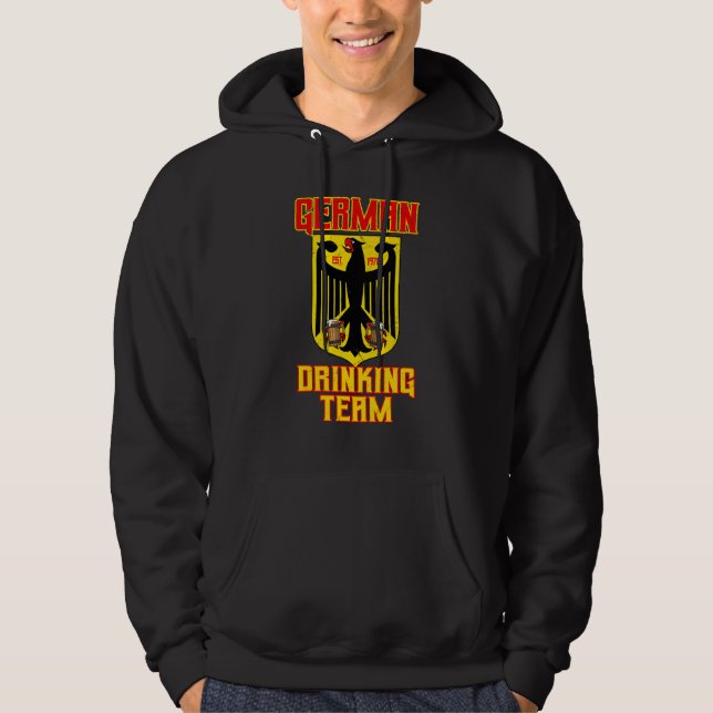 German Drinking Team Germany Flag  Eagle Beer Mug Hoodie (Front)