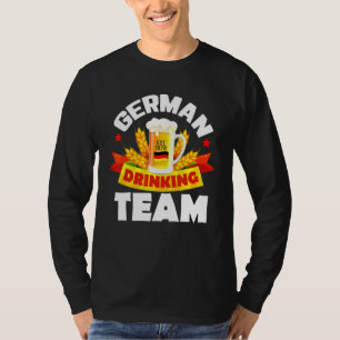 German Drinking Team Germany Flag Oktoberfest Beer T-Shirt