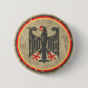 German Eagle 6 Cm Round Badge