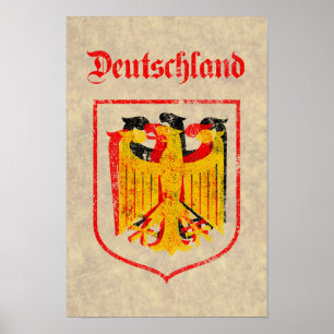 German Eagle Artistic Poster