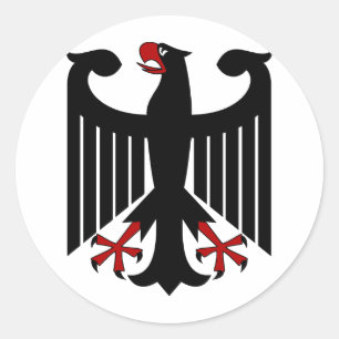 German Eagle Classic Round Sticker