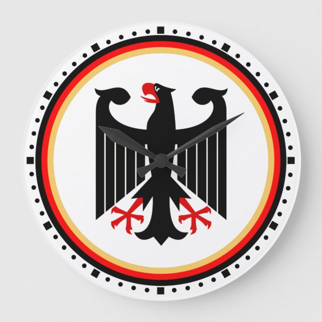 German Eagle Large Clock (Front)