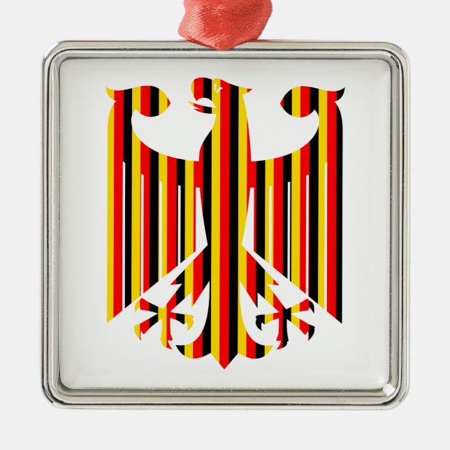 German Eagle Metal Tree Decoration (Front)