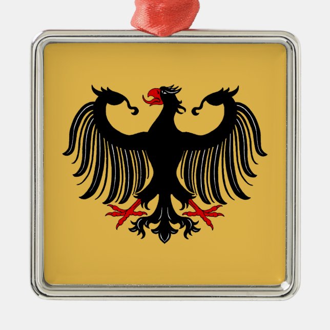 German Eagle Metal Tree Decoration (Front)