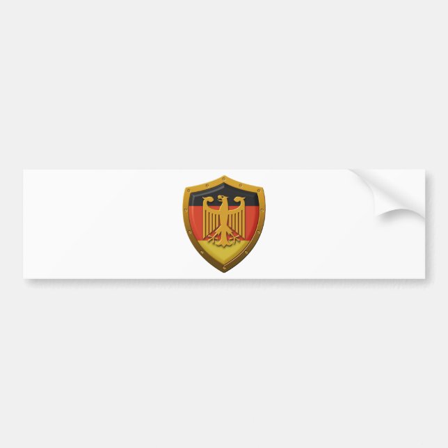 German Eagle Shield Bumper Sticker (Front)