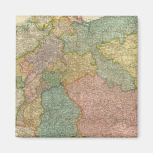 German Empire Atlas Map Magnet