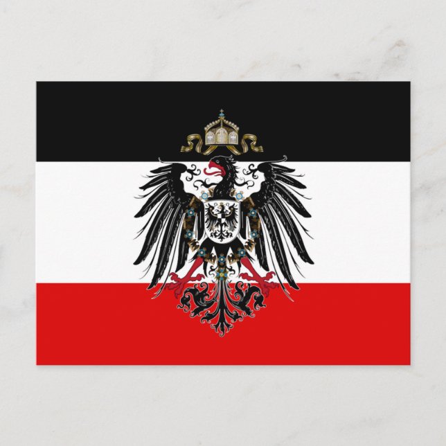 German Empire Flag Postcard (Front)