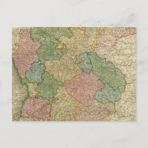 German Empire Map Postcard