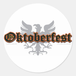 German-Fest-Bird Classic Round Sticker