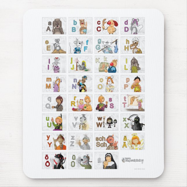 German fingerprint II Mouse Pad (Front)